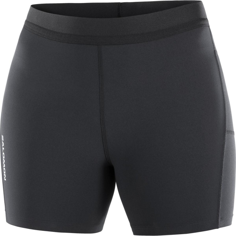 Dámske bežecké legíny Salomon SENSE AERO SHORT TIGHTS W DEEP BLACK