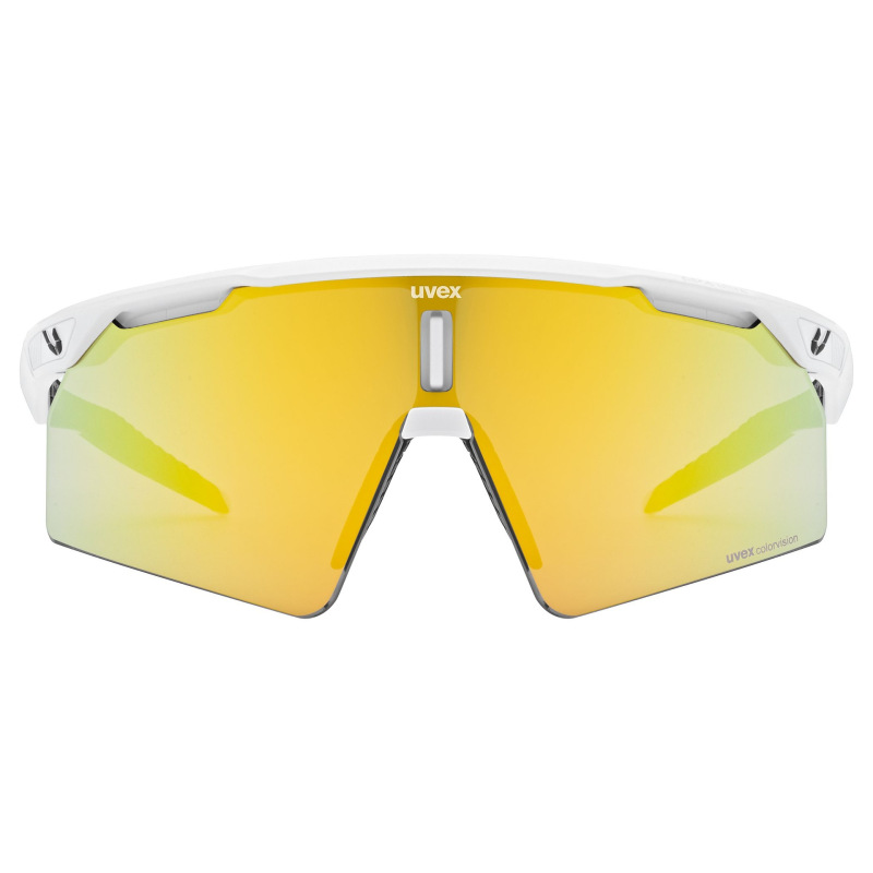 Slnečné okuliare UVEX ULTIMATE PACE ULTRA CV white matt/mirror yellow 1