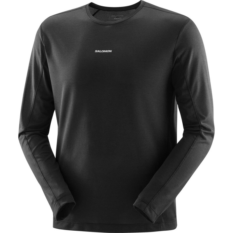 Pánske bežecké tričko Tričko SHKout CORE LS TEE M Deep Black