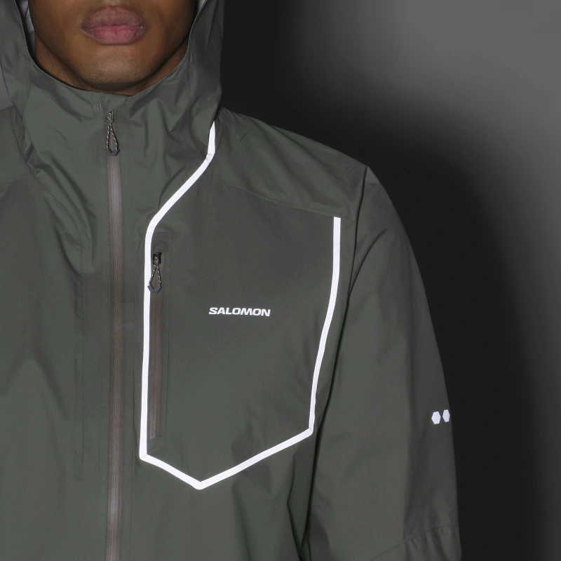 Bežecká bunda Salomon BONATTI PRO JKT M CASTOR GRAY 5
