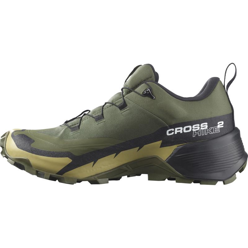 Pánska hikingová obuv Salomon CROSS HIKE GTX 2 Olive Night / Black / Gray Green