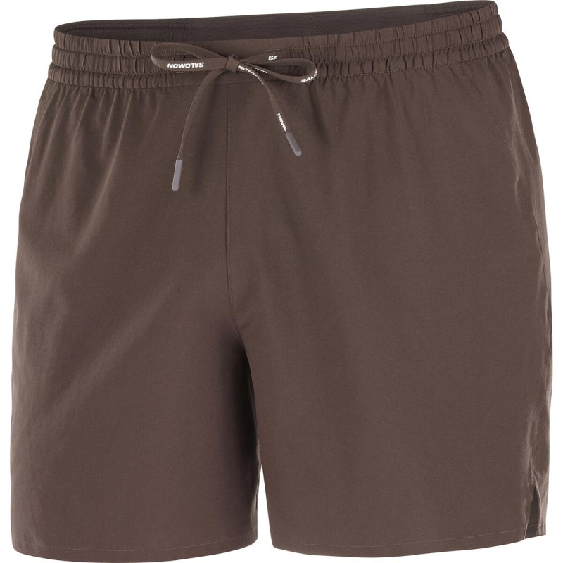 Bežecké nohavice Salomon SHKout EASY SHORTS 5” M Coffee Bean