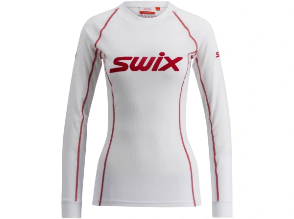 Dámske funkčné tričko Swix RaceX Classic Long Sleeve W - white/red