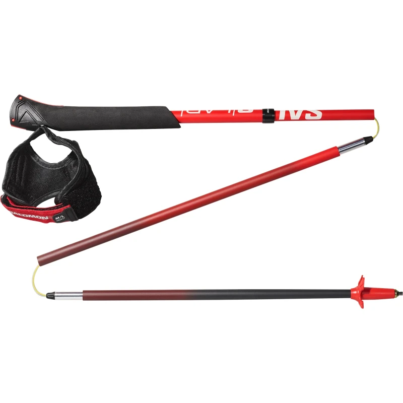 Bežecké palice Salomon S/LAB ULTRA CARBON foldablefiery red/black 2
