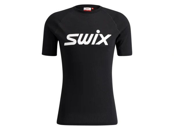 Pánske funkčné tričko Swix RaceX Classic SHORT Sleeve M - Black / White