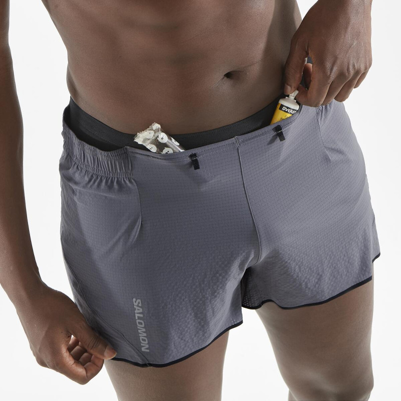 Pánske bežecké trenky Salomon SENSE AERO 3'' SHORTS M CASTELROCK 3