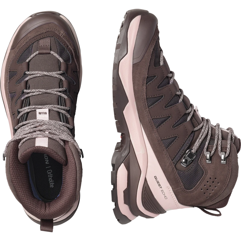 Dámska turistická obuv Salomon QUEST ECHO GTX W Black Coffee / Shadow Gray 5