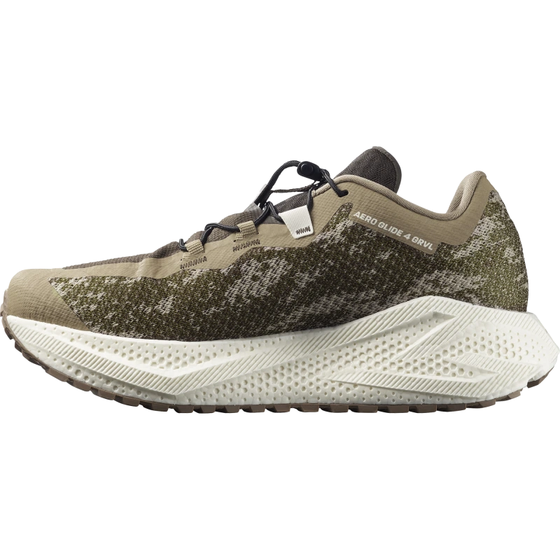 Pánska univerzálna bežecká obuv Salomon AERO GLIDE 4 GRVL Safari / Vanilla Ice 4