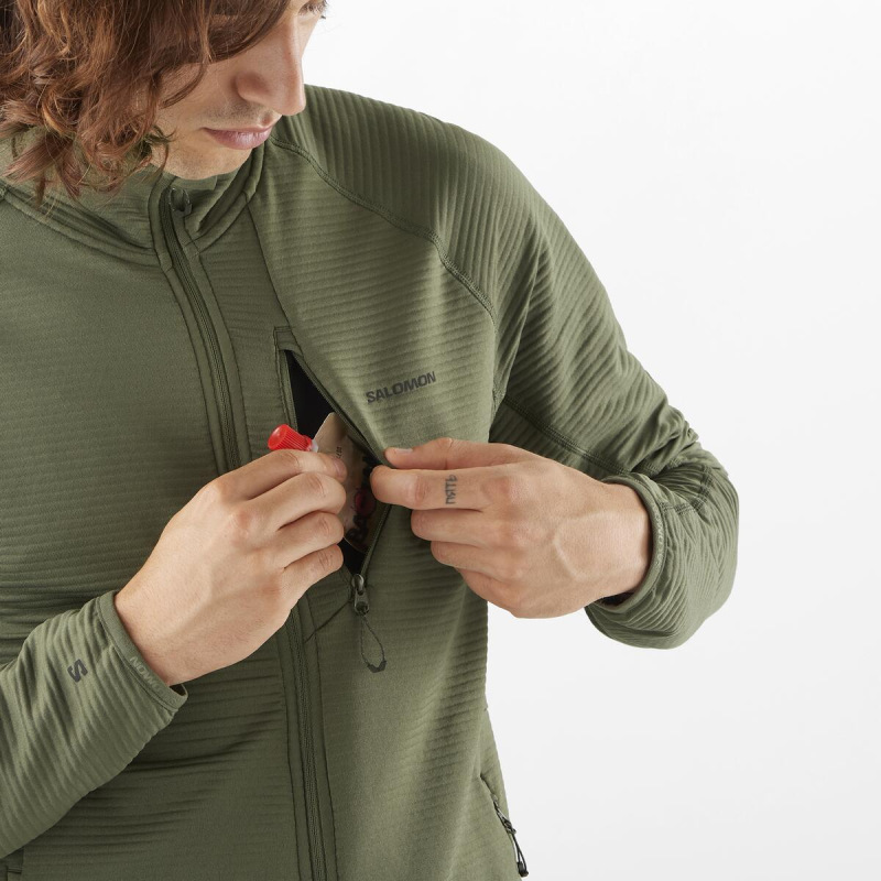 Pánska stredná vrstva Salomon SNTIAL LIGHTWARM FZ M Grape Leaf 4