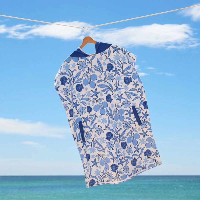 Dospelácke pončo Dock and Bay Quickdry Hooded Poncho - Wavy Baby 1