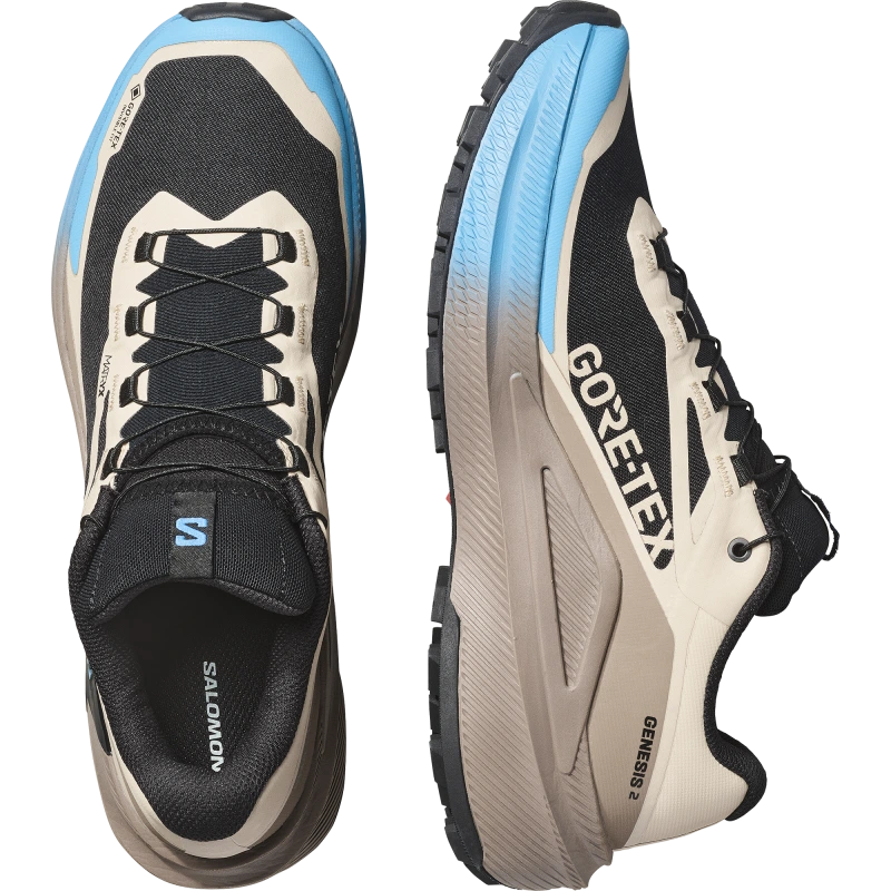Nepremokavá pánska bežecká obuv Salomon GENESIS 2 GTX Oxford Tan / Walnut 4