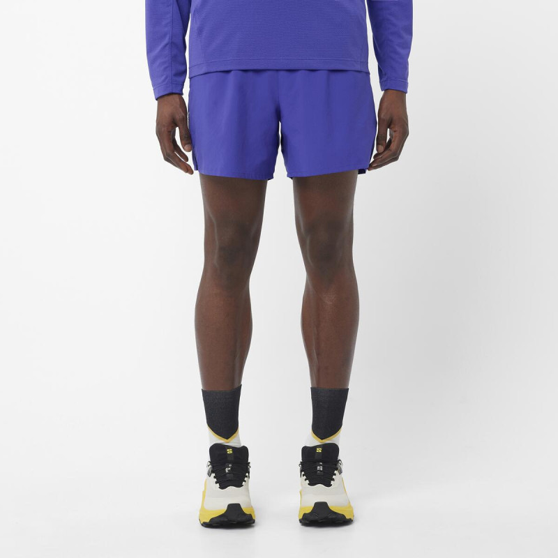 Bežecké nohavice Salomon SHKout CORE SHORTS 5" M Blue Granite 2