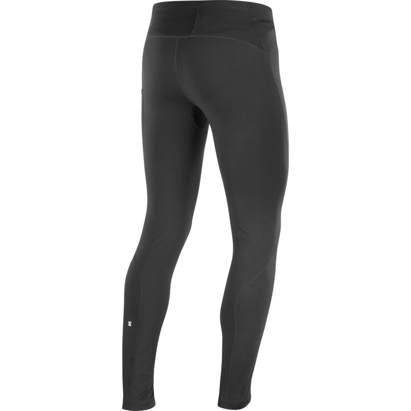 Pánske zateplené nohavice Salomon SHKout CORE WARM TIGHTS Deep Black 1