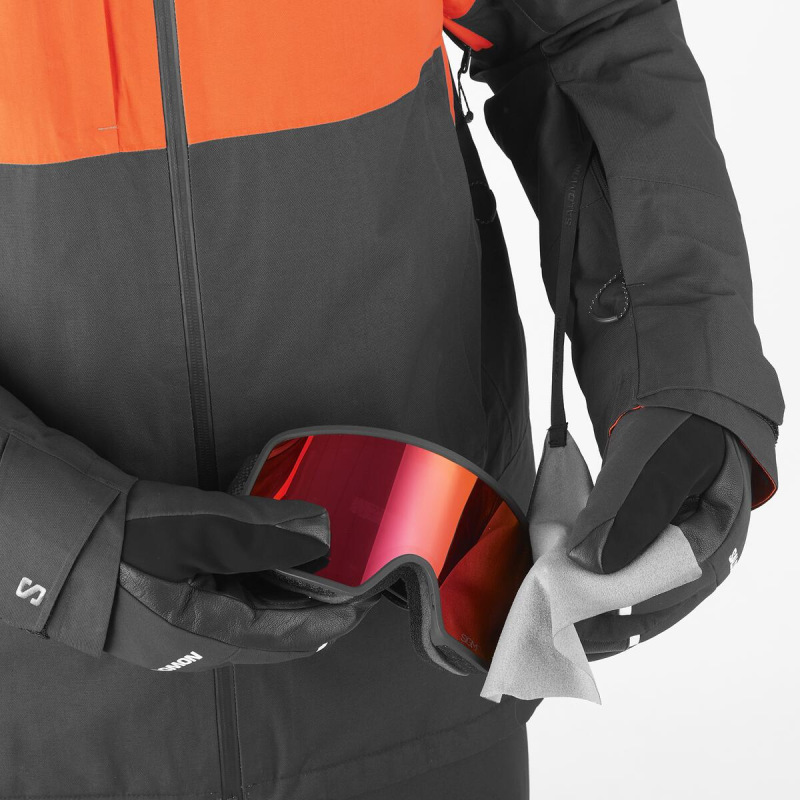 Bunda SALOMON TRANSFER PUFF JACKET M CHERRY TOMATO/DEE 4