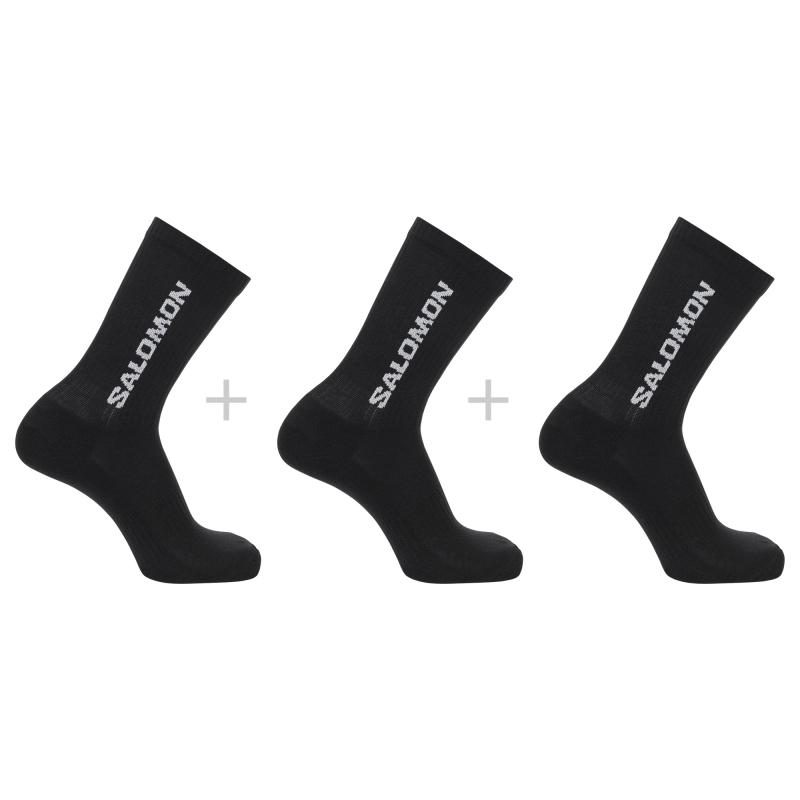 Ponožky EVERYDAY CREW 3-PACK Black