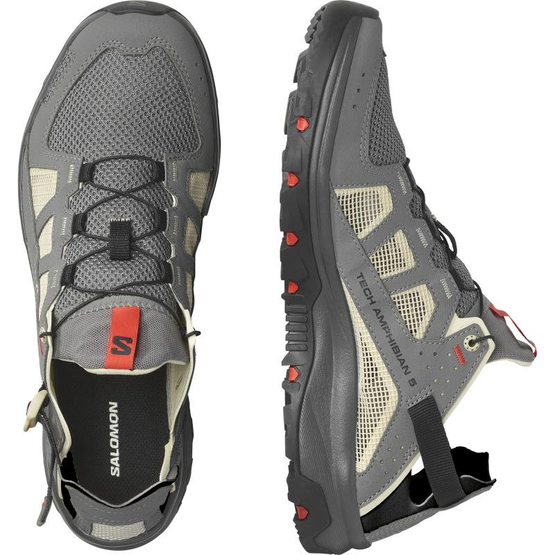 Pánska outdoorová obuv Salomon TECH AMPHIB 5 Pewter/Moth/Fird