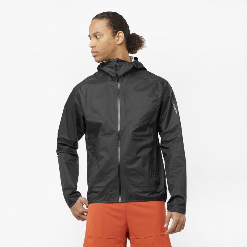 Bežecká bunda Salomon BONATTI WP JACKET M Black