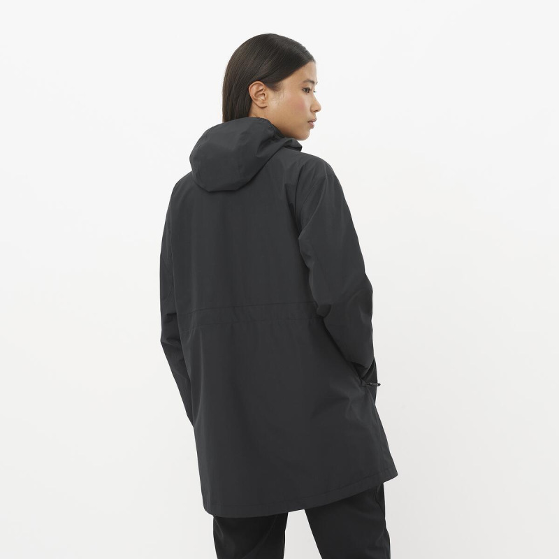 Bunda SALOMON OUTSCAPE 2L LONG JKT S W DEEP BLACK 2