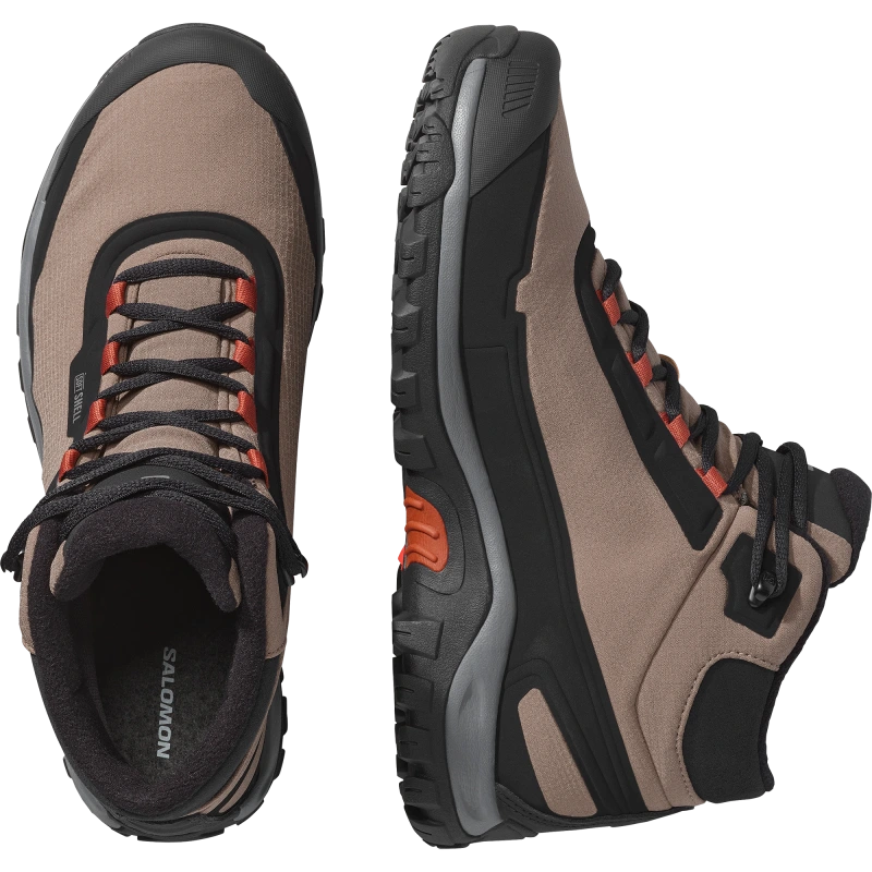 Pánska zimná obuv Salomon SHELTER WP Stone Gray / Black / Rainy 5
