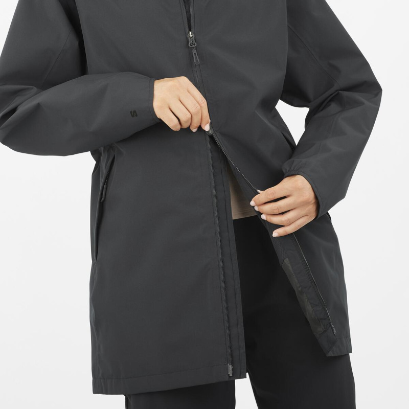 Bunda SALOMON OUTSCAPE 2L LONG JKT S W DEEP BLACK 6