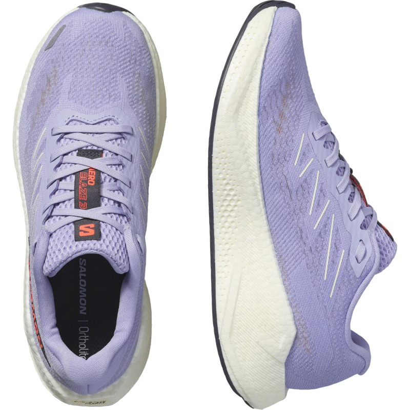 Dámska cestná bežecká obuv Salomon AERO BLAZE 3 GRADIENT W Cosmic/Vanila/Neon F 5