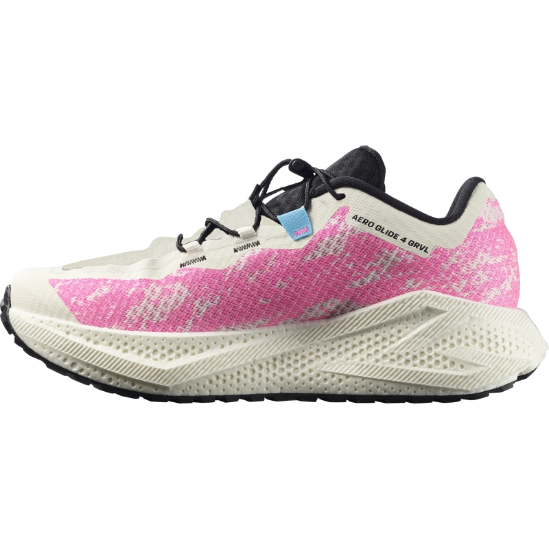 Pánska univerzálna bežecká obuv Salomon AERO GLIDE 4 GRVL Vanilla Ice/Knockout Pink 4