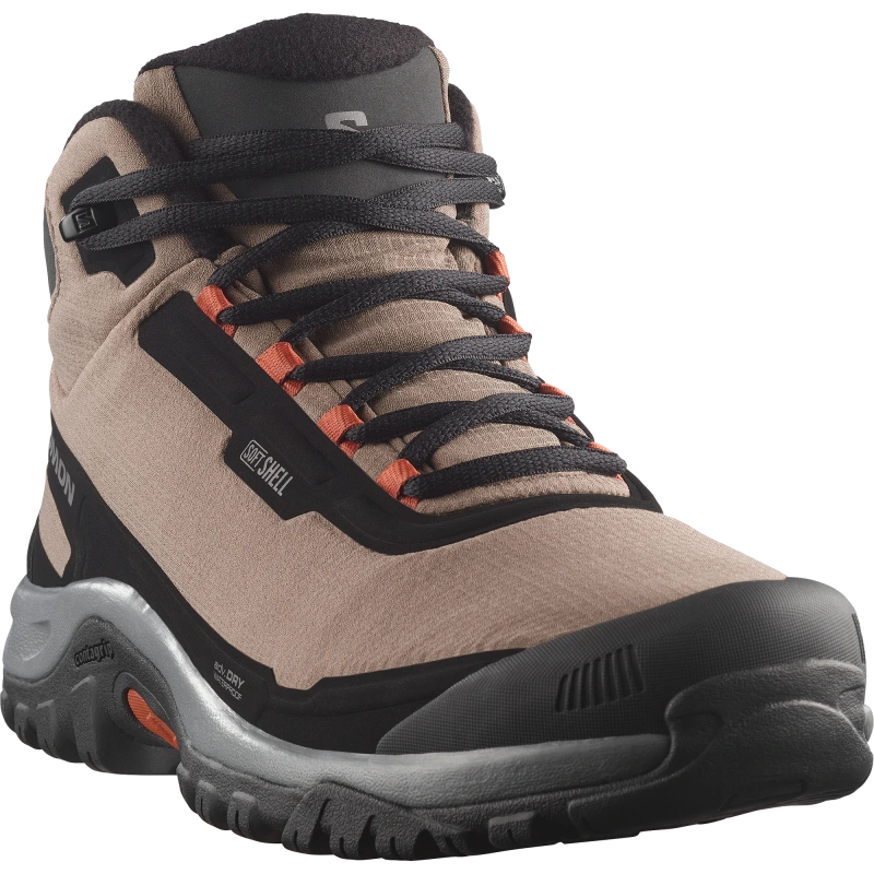 Pánska zimná obuv Salomon SHELTER WP Stone Gray / Black / Rainy 1