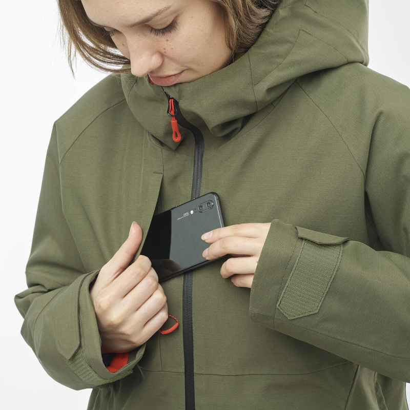 Bunda SALOMON BASHLEY PUFF JACKET W OLIVE NIGHT 8