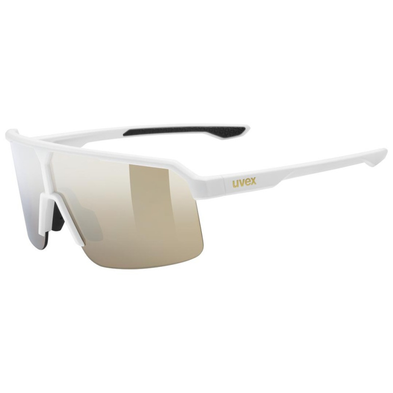 Slnečné okuliare UVEX RAMP white matt/mirror gold s3