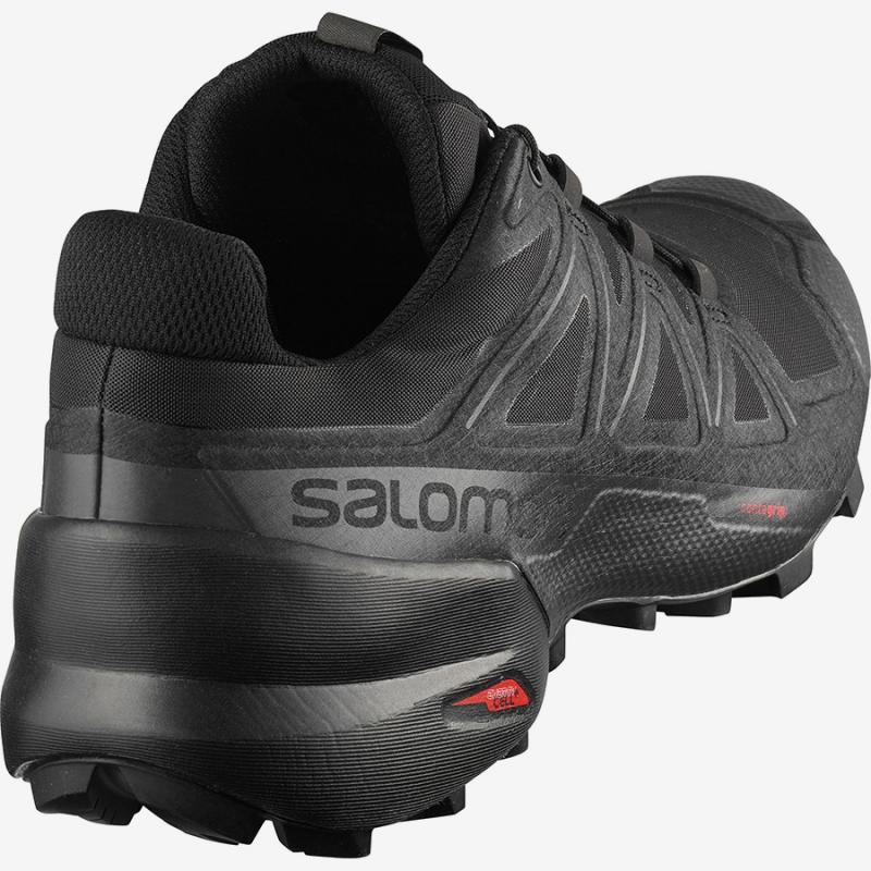 Pánska trailová obuv Salomon SPEEDCROSS 5  WIDE Black / Black / Phantom