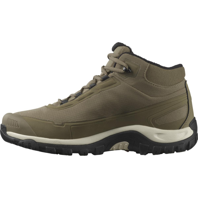 Pánska zimná obuv Salomon SHELTER WP Stone Gray/Black/Rainy 4