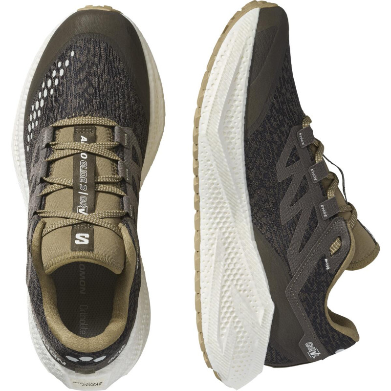 Pánska univerzálna bežecká obuv Salomon AERO GLIDE 3 GRVL Wren / Vanila / Coyot 4
