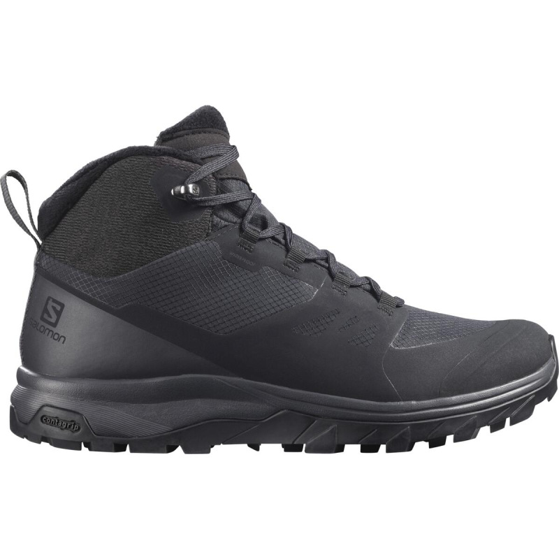 Dámska zimná obuv Salomon OUTSNAP WP W Black/Ebony/Black