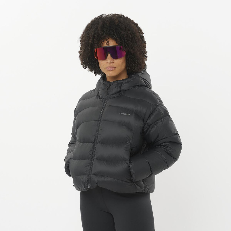 Bunda SALOMON OUTLINE NOV CROP DOWN W DEEP BLACK 1