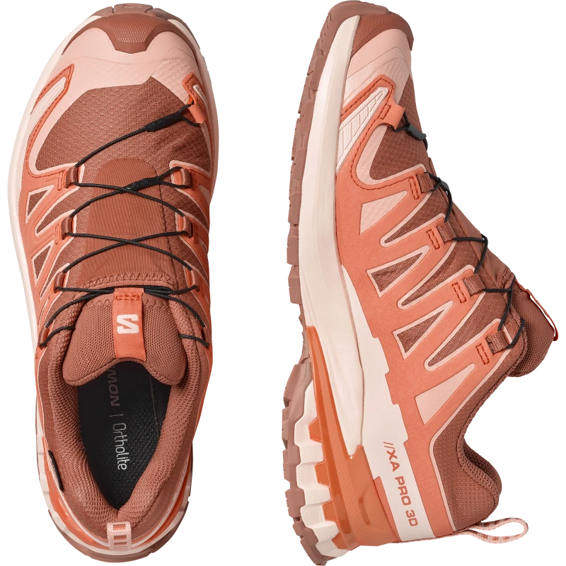 Dámska trailová obuv Salomon XA PRO 3D V9 GTX WPecan Brown / Nectarine 7