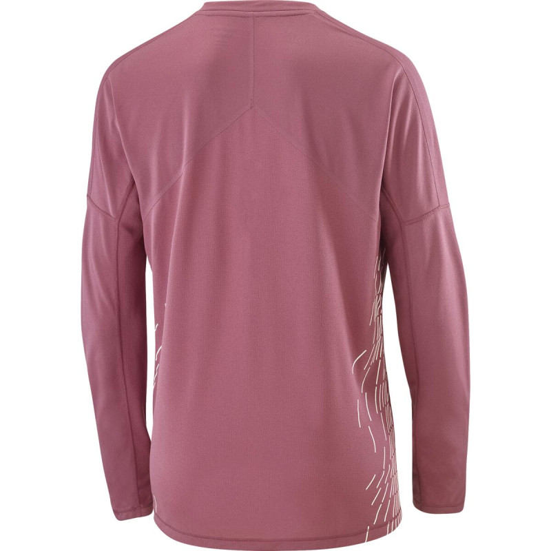 Dámske bežecké tričko Salomon SENSE AERO LS TEE GFX W NOCTURNE 1
