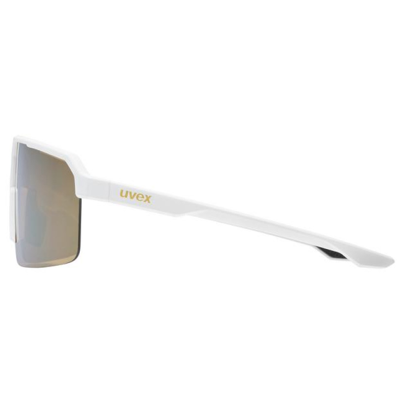 Slnečné okuliare UVEX RAMP white matt/mirror gold s3 1