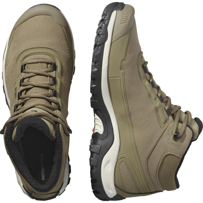 Pánska zimná obuv Salomon SHELTER WP Stone Gray/Black/Rainy 5