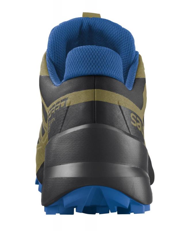 Pánska trailová obuv Salomon SPEEDCROSS 5 GTX Mallard Blue / Wrought Iron / Vibrant Orange