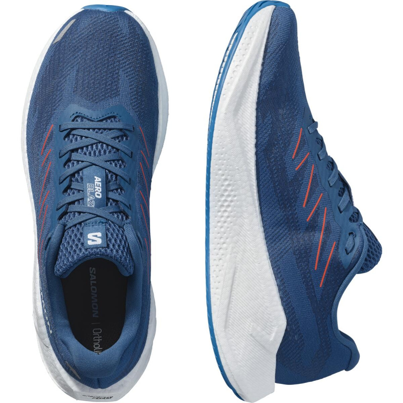 Pánsika cestná bežecká obuv AERO BLAZE 3 Dark Blue/White/Chert 5