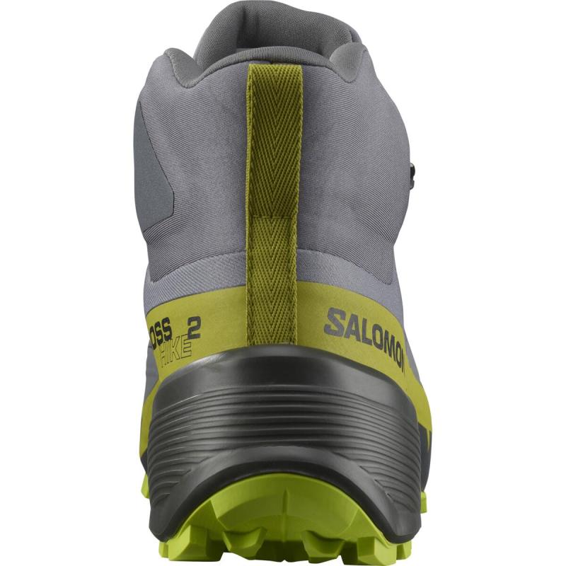 Pánska hikingová obuv CROSS HIKE MID GTX 2 Quiet Shade / Acid Lime / Golden Lime