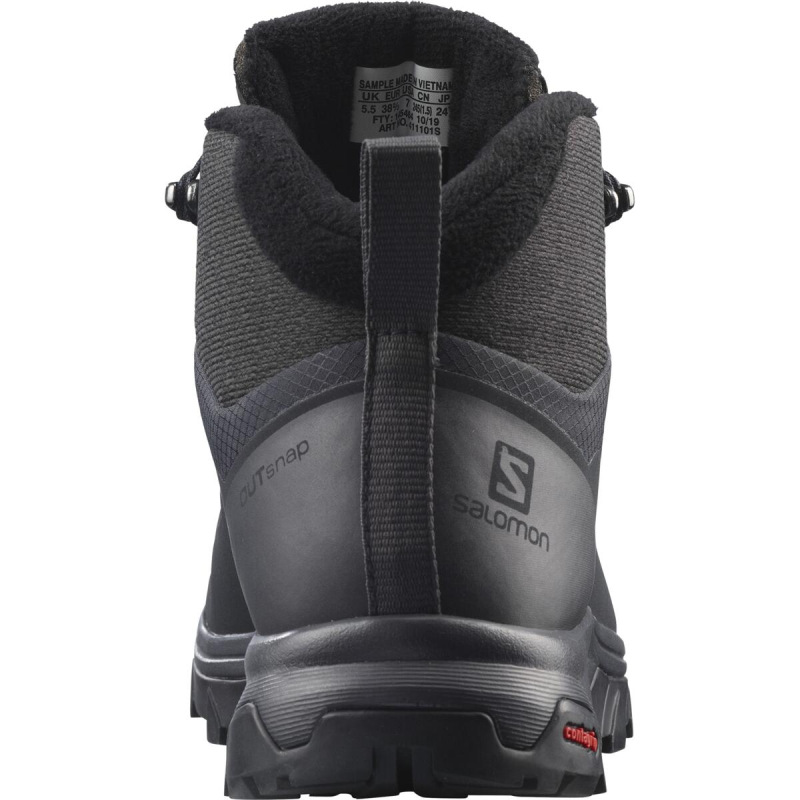 Dámska zimná obuv Salomon OUTSNAP WP W Black/Ebony/Black 6
