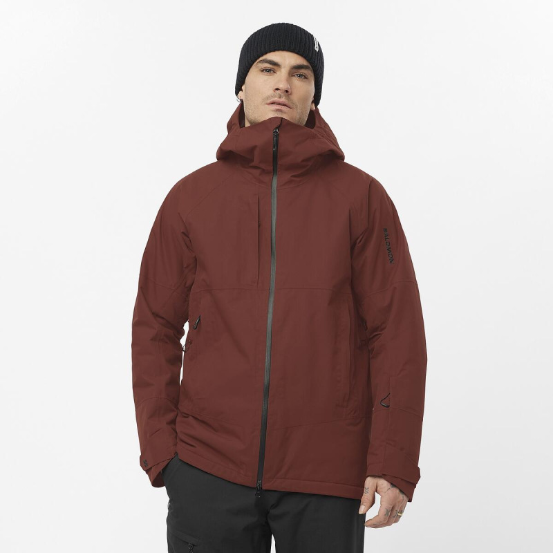 Bunda SALOMON TRANSFER PUFF JACKET M RUM RAISIN 1