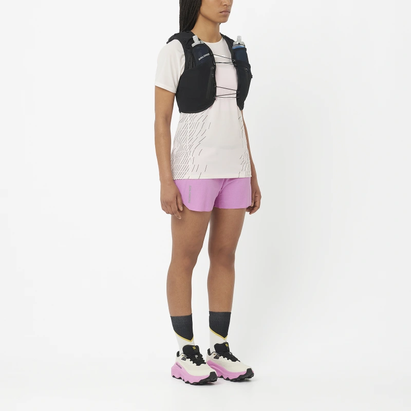 Dámske bežecké trenky Salomon SENSE AERO 3'' SHORTS W CYCLAMEN 5