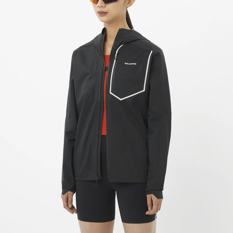 Dámska bežecká bunda Salomon BONATTI PRO JKT W Deep Black 1