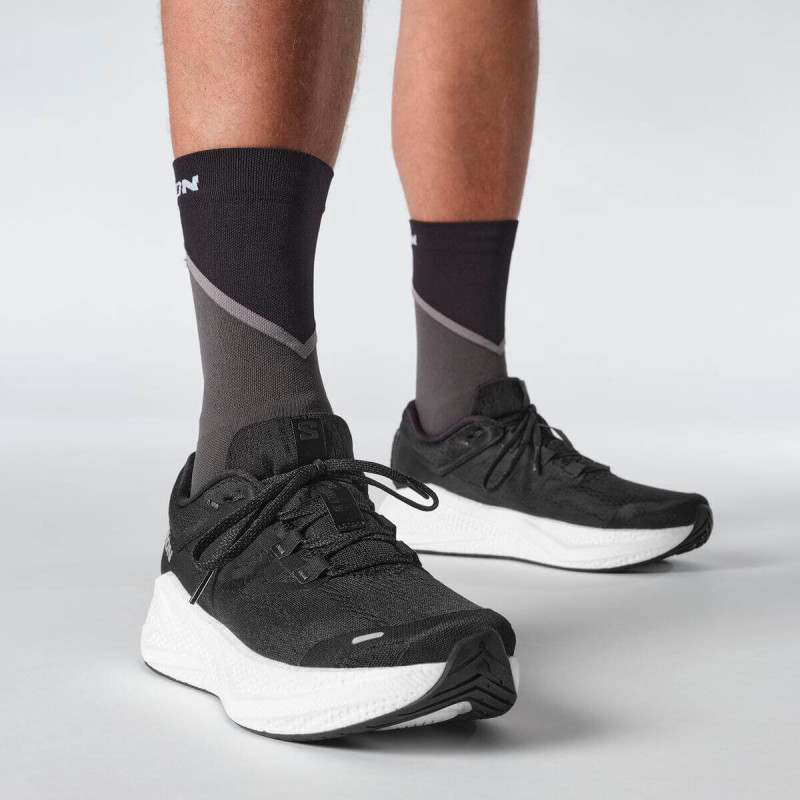 Cestná bežecká obuv Salomon AERO GLIDE 3 Black / White / Asphalt 7