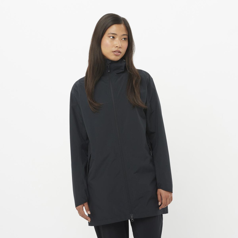 Bunda SALOMON OUTSCAPE 2L LONG JKT S W DEEP BLACK 1