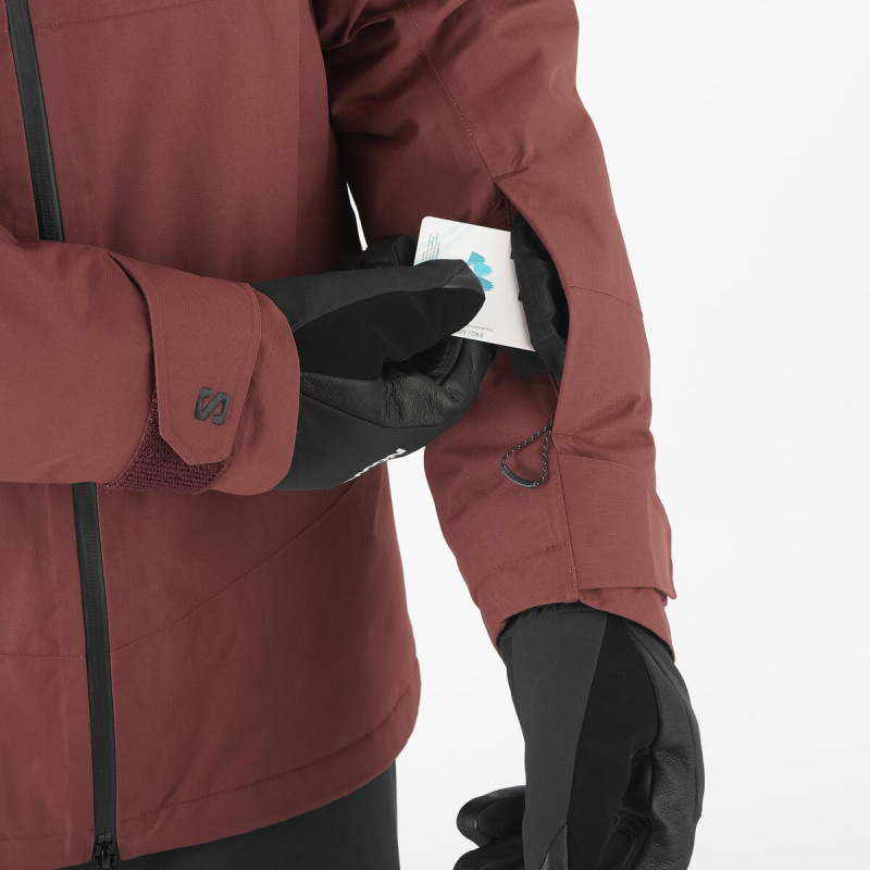 Bunda SALOMON TRANSFER PUFF JACKET M RUM RAISIN 6