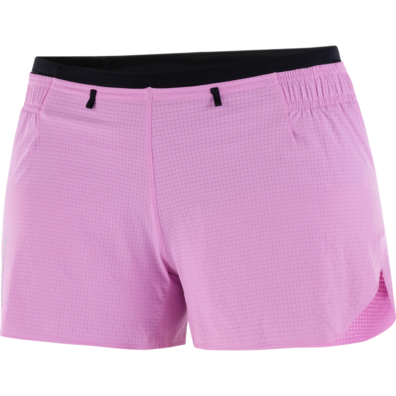 Dámske bežecké trenky Salomon SENSE AERO 3'' SHORTS W CYCLAMEN