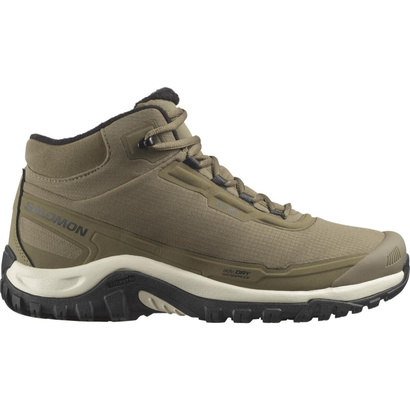 Pánska zimná obuv Salomon SHELTER WP Stone Gray/Black/Rainy